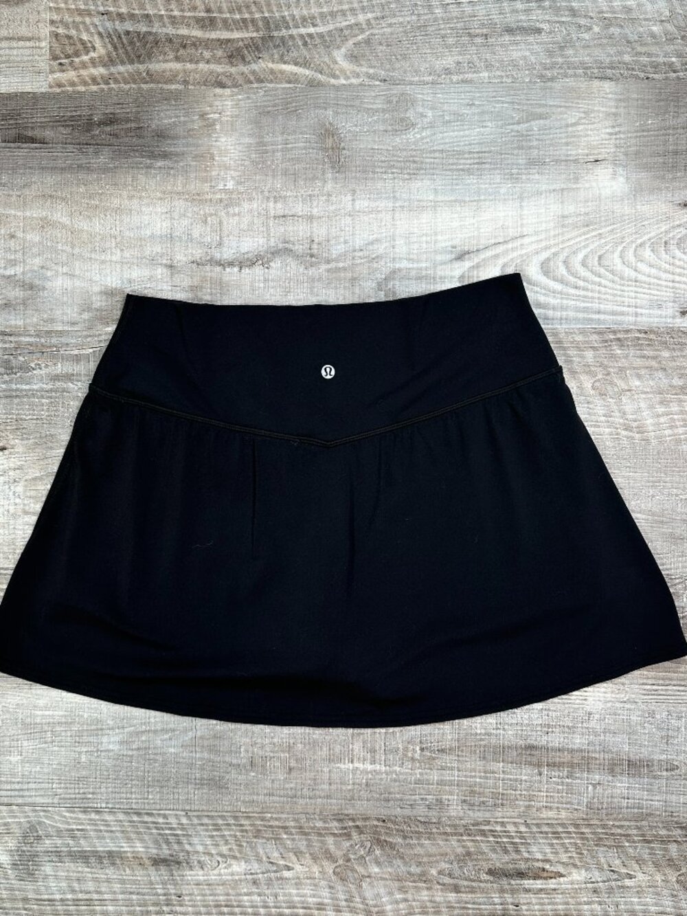 Lululemon Womens Black Elastic Waist Pull-On Activewear Athletic Skort Size 14